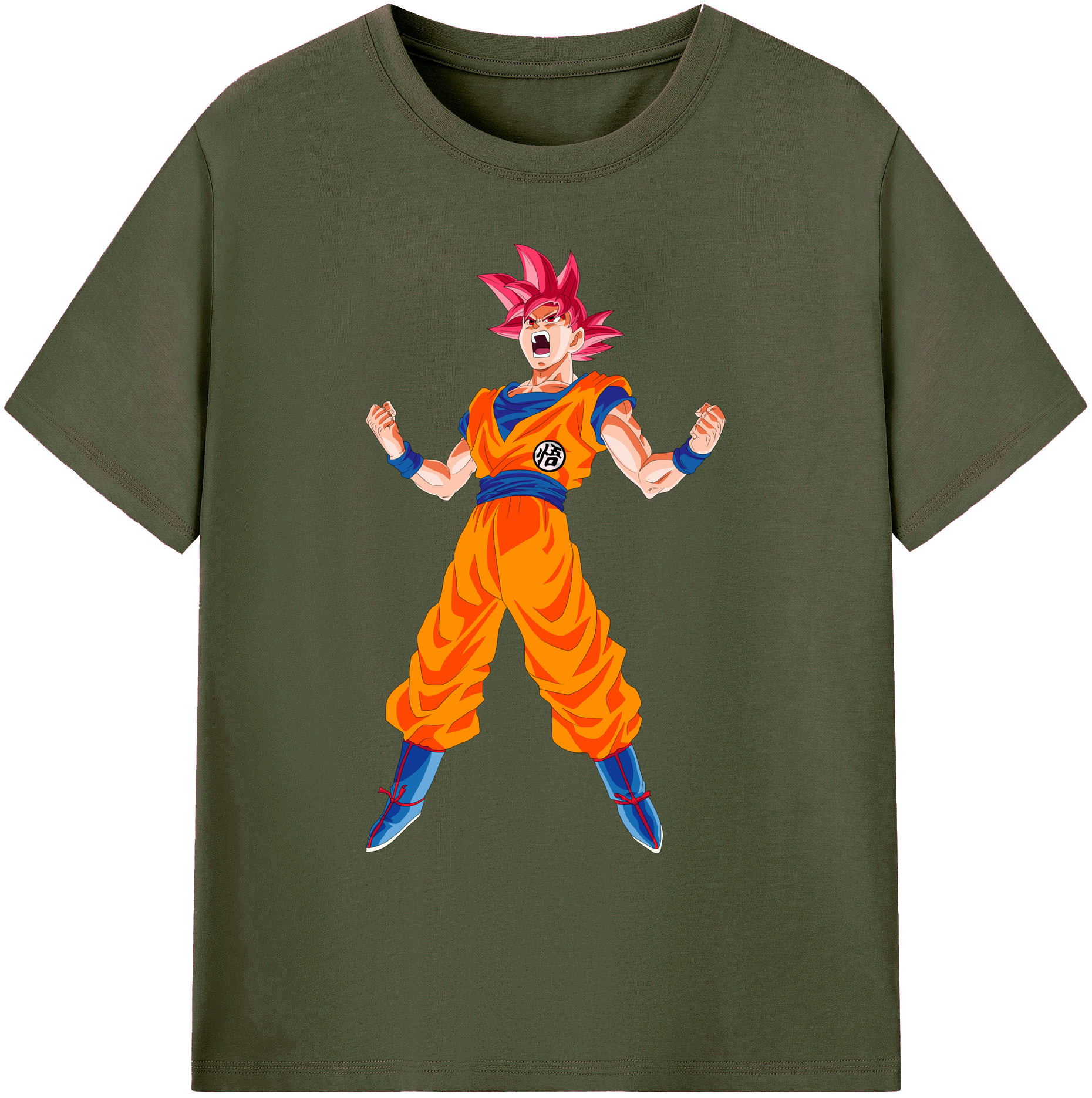 （画像用） ドラゴンボール 孫悟空（そん ごくう）Son Goku カカロット DRAGON BALL Kakarotto 綿100％ メンズ半袖Tシャツ｜肌触りやわらか＆通気性
